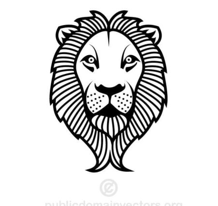 Очертания морды Льва