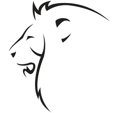 Голова Льва контур