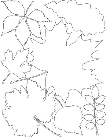 Трафареты осенних листьев
