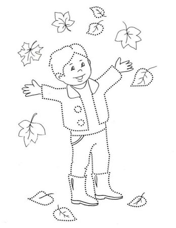 Осенние раскраски для малышей