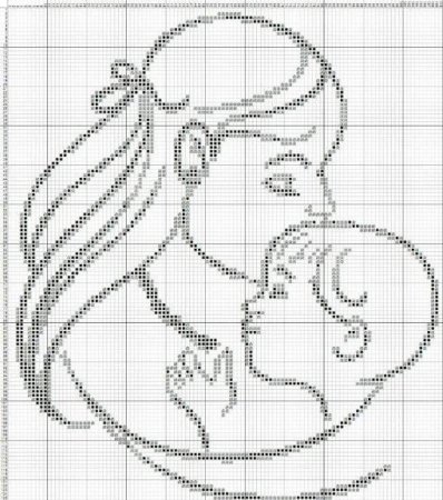 Схемы рисунков для вышивания для девочки
