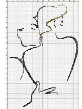 Монохромная вышивка