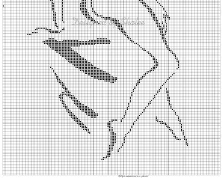 Контурная вышивка схемы