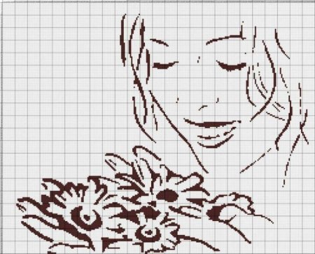 Вышивка монохром