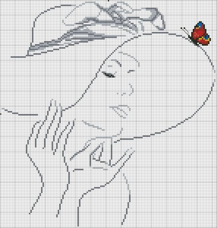 Контурная вышивка