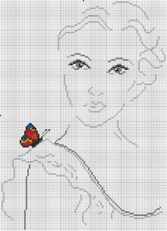 Вышивка силуэт