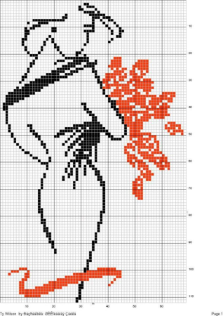 Узоры для вышивания крестиком монохромные