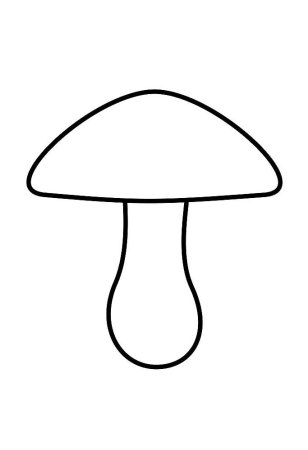 Гриб раскраска