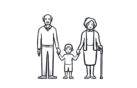 Нарисовать дедушку