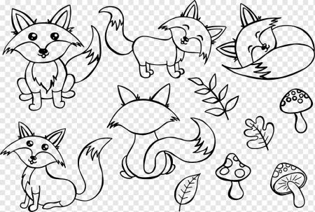Раскраска Лисичка
