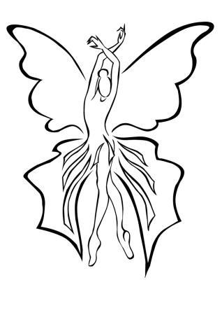 Фея трафарет для вырезания