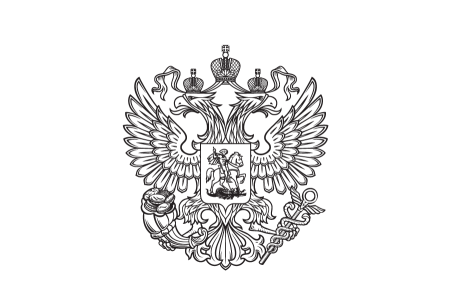 Контуры герба России стилизованный