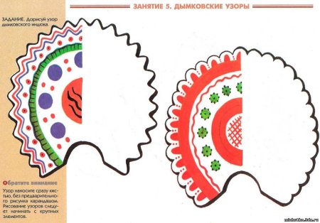 Узоры дымковской игрушки индюк