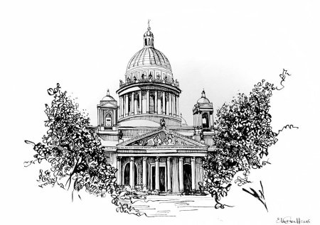 Исакиевский собор вектор