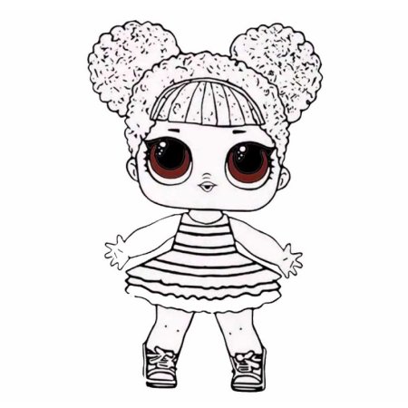 Разукрашка ЛОЛ Queen Bee
