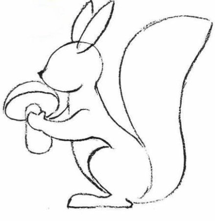 Белочка рисунок