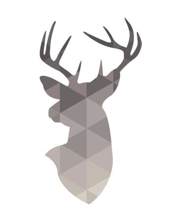 Стилизованная голова оленя