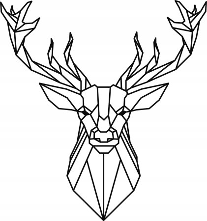 Геометрический олень