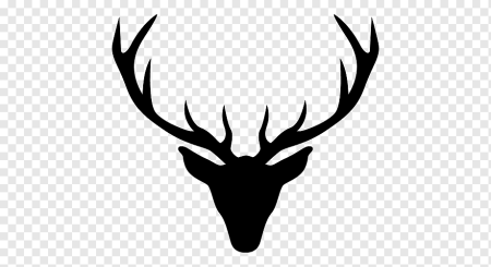 Силуэт головы оленя