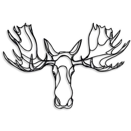 Стилизованная морда лося