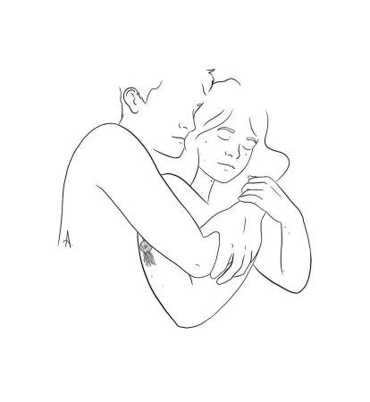 Объятия контур