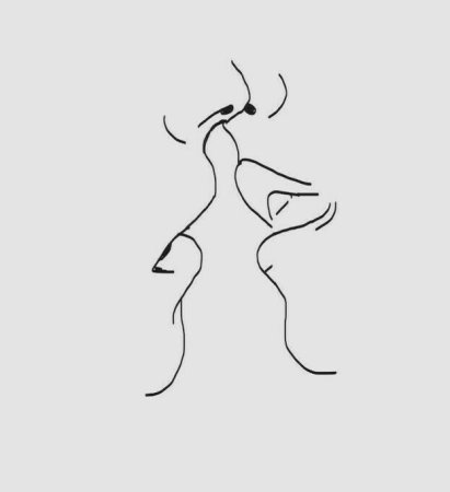 Поцелуй рисунок