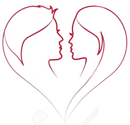 Силуэт любовь