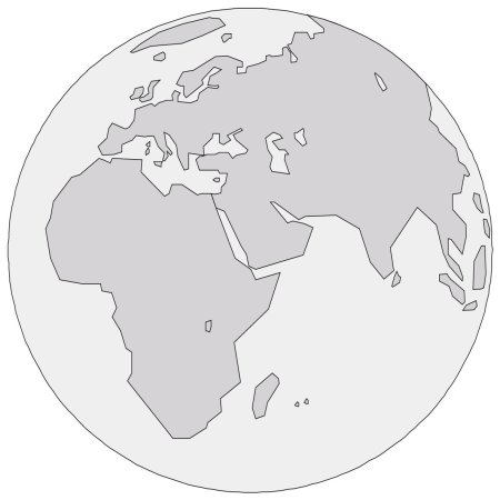 Земной шар раскраска