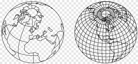 Контур материков планеты