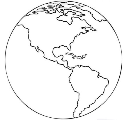 Карта мира раскраска