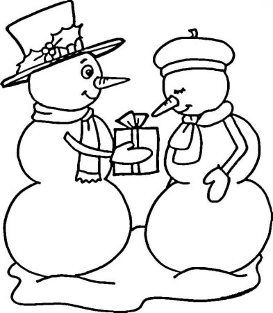 Снеговик трафарет для вырезания