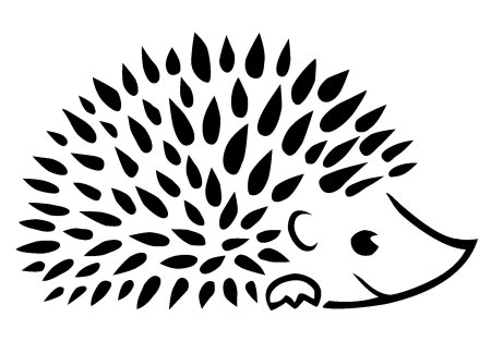 Раскраска Ёжик