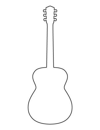 Гитара для распечатки