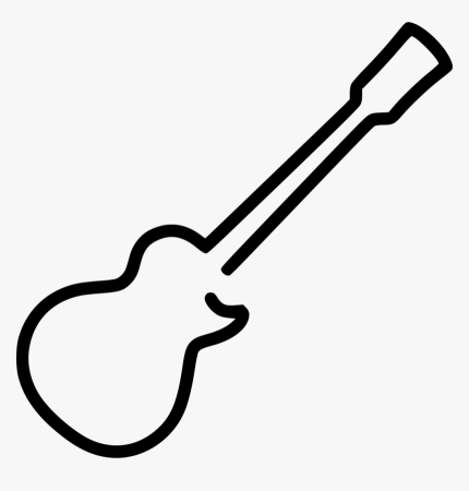 Гитара раскраска