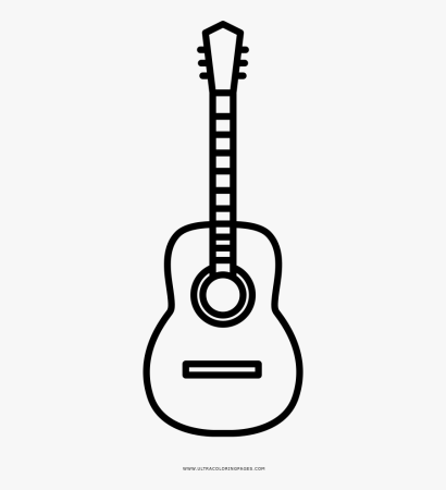 Гитара раскраска