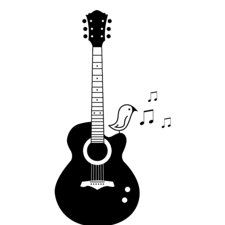 Гитара рисунок карандашом