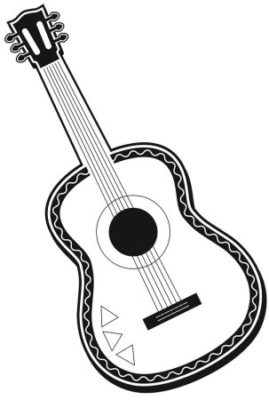 Гитара рисунок для детей