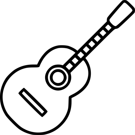 Гитара для распечатки