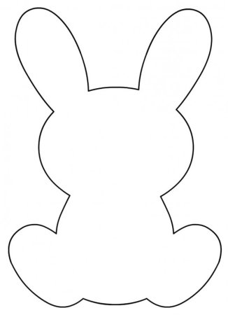 Трафарет зайчика