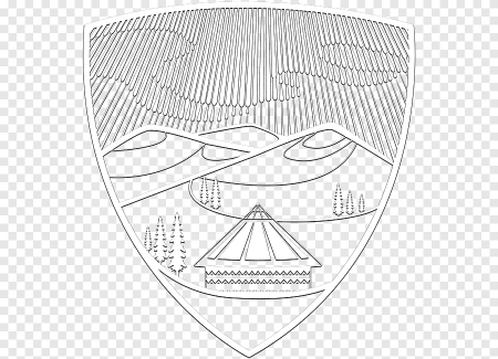 Северное сияние раскраска