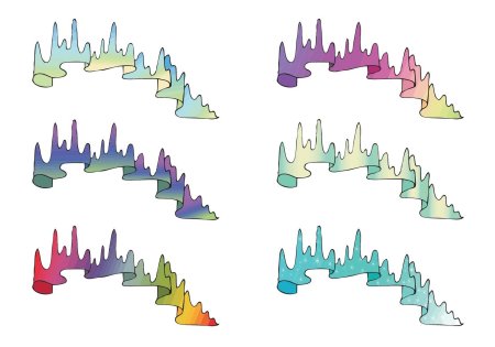 Северное сияние стилизация