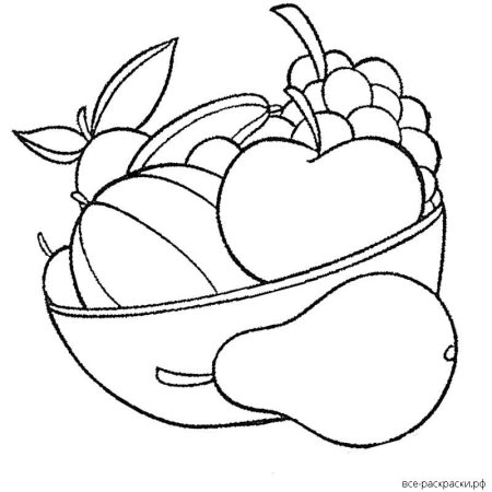 Натюрморт шаблон для детей