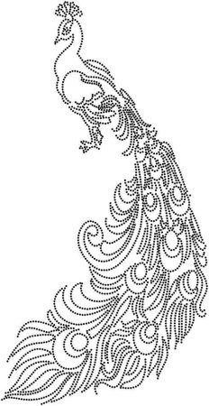 Перо Жар птицы джутовая филигрань