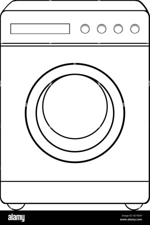 Стиральная машина раскраска для детей