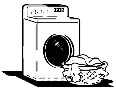 Аппликация стиральная машинка