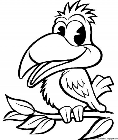 Птицы раскраска для детей