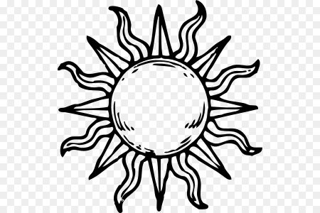 Солнышко контур