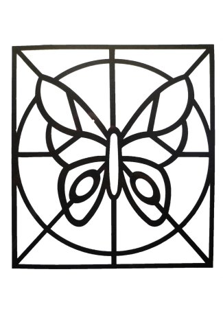 Витраж "бабочка"