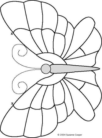 Бабочка витраж раскраска