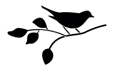 Трафареты птиц для декора